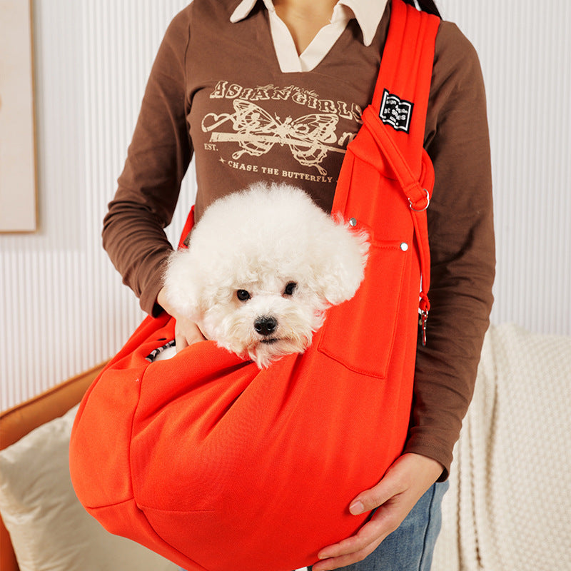 Dog harness with storage bag