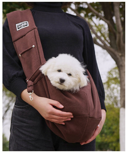 Dog harness with storage bag