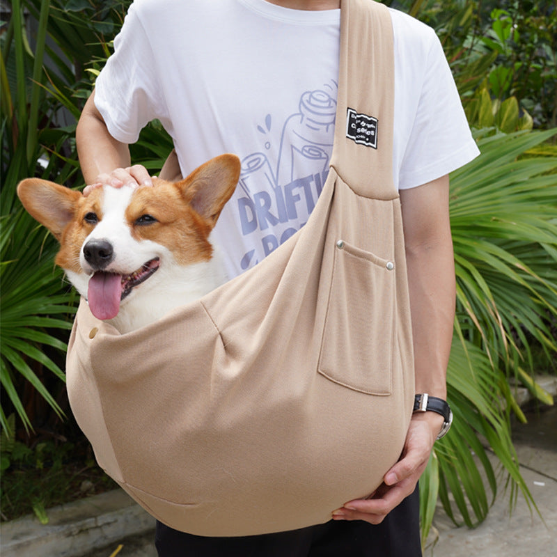 Dog harness with storage bag